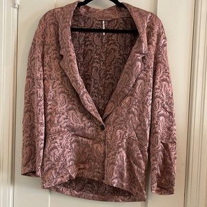 Free People Silk Blazer